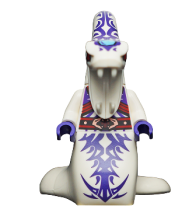 LEGO Pythor Chumsworth - White with Purple minifigure