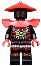 LEGO Stone Army Swordsman, Red Face minifigure