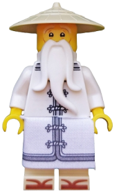 LEGO Sensei Wu - The LEGO Ninjago Movie, White Robe, Zori Sandals minifigure
