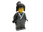 LEGO Nya - The LEGO Ninjago Movie, Cloth Armor Skirt, Hair, Crooked Smile / Open Mouth Smile minifigure
