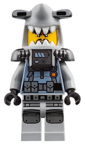 LEGO Hammer Head - Fu Manchu, Large Knee Plates minifigure