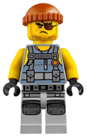 LEGO Shark Army Thug - Tank Top, Large Knee Plates minifigure