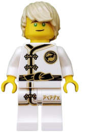 LEGO Lloyd - White Wu-Cru Training Gi, Tousled Hair minifigure