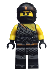 LEGO Cole - Hunted, Orange Asian Symbol on Bandana minifigure