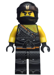 LEGO Cole - Hunted, Gold Asian Symbol on Bandana minifigure