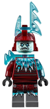 LEGO Blizzard Archer - Trans-Light Blue Horns minifigure