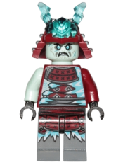 LEGO Blizzard Samurai - Ninja Helmet with Trans-Light Blue Horns minifigure