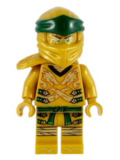 LEGO Lloyd (Golden Ninja), Right Shoulder Armor, Pearl Gold Head - Legacy minifigure