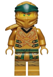 LEGO Lloyd (Golden Ninja), Right Shoulder Armor, Yellow Head - Legacy minifigure