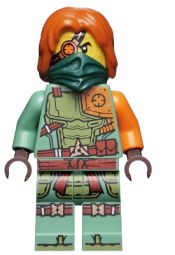 LEGO Ronin - Legacy, Dark Green Bandana minifigure