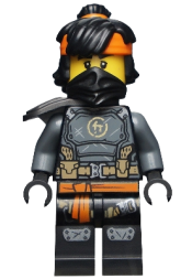 LEGO Cole - The Island, Mask and Hair with Bandana minifigure