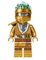 LEGO Zane (Golden Ninja) - Legacy, Shoulder Armor, Energy Effect Wrap minifigure