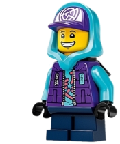 LEGO Lil' Nelson - Medium Azure Hood minifigure