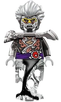 LEGO Cinder - Pearl Dark Gray and Flat Silver Armor, Ghost Legs minifigure