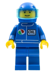 LEGO Octan - Blue Oil , Blue Legs, Blue Helmet, Trans-Light Blue Visor minifigure