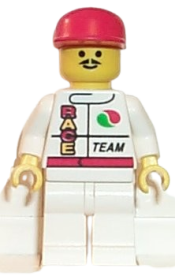 LEGO Octan - Race Team, White Legs, Red Cap minifigure