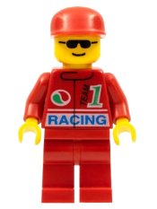 LEGO Octan - Racing, Red Legs, Red Cap minifigure