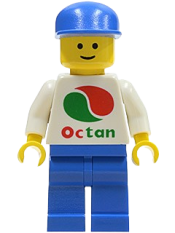 LEGO Octan - White Logo, Blue Legs, Blue Cap minifigure