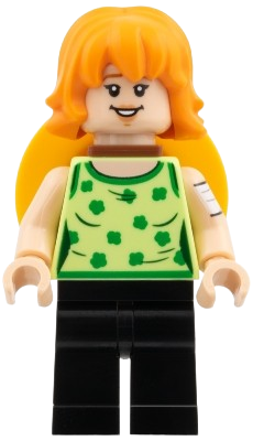 LEGO Nami - Yellowish Green Top, Straw Hat on Back set
