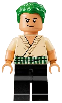 LEGO Roronoa Zoro - Tan Shirt, Hair set