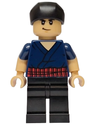 LEGO Roronoa Zoro - Dark Blue Shirt, Black Bandana set