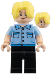 LEGO Sanji Vinsmoke - Bright Light Blue Shirt, Black Legs set