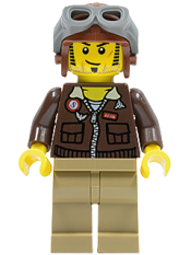 LEGO Jake Raines - Aviator Jacket, Aviator Cap minifigure