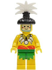 LEGO Islander, King, with Black Hair-Piece minifigure