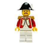LEGO Imperial Guard - Admiral with White Plume Triple minifigure