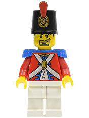 LEGO Imperial Soldier II - Shako Hat Printed, Black Goatee minifigure