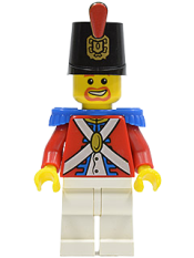 LEGO Imperial Soldier II - Shako Hat Printed,  Brown Beard minifigure