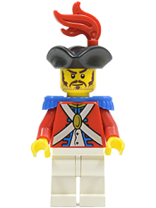 LEGO Imperial Soldier II - Officer with Red Plume, Long Moustache minifigure