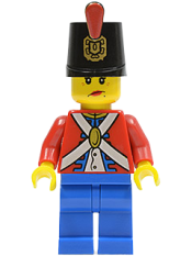 LEGO Imperial Soldier II - Shako Hat Printed, Blue Legs, Female minifigure