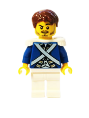 LEGO Bluecoat Sergeant 2 - Stubble minifigure