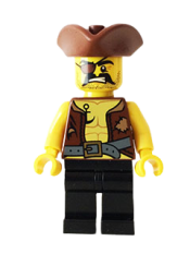 LEGO Pirate 4 - Vest and Anchor, Eye Patch minifigure