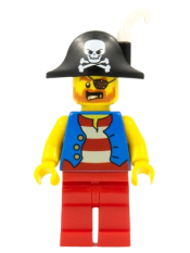 LEGO Pirate Captain - White Plume Feather minifigure