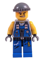 LEGO Power Miner - Engineer, Knit Cap minifigure