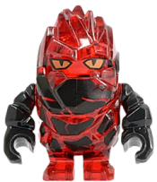 LEGO Rock Monster - Infernox (Trans-Red) minifigure