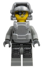 LEGO Power Miner - Brains, Gray Outfit minifigure