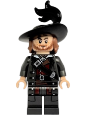 LEGO Hector Barbossa - Pearl Dark Gray Coat set