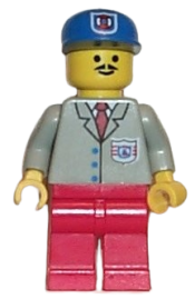 LEGO Coast Guard 2 - Red Legs, Blue Cap, Moustache minifigure