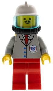 LEGO Coast Guard 2 - Red Legs, Air Tanks, White Fire Helmet minifigure