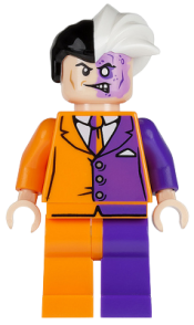LEGO Two-Face, Orange and Purple Suit minifigure