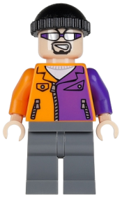 LEGO Two-Face's Henchman, Orange and Purple - Sunglasses minifigure