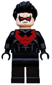 LEGO Nightwing - Red Eye Holes and Chest Symbol minifigure