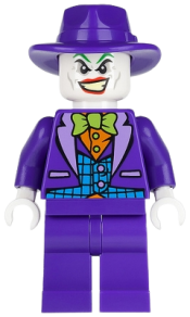 LEGO The Joker - Blue Vest, Dark Purple Fedora minifigure