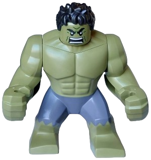 LEGO Hulk - Giant, Dark Bluish Gray Pants, Raging minifigure