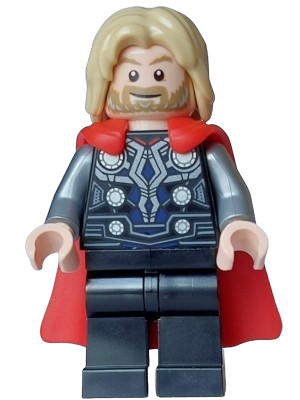 LEGO Thor - Flexible Rubber Cape, Black Legs, Tousled Hair minifigure