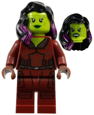 LEGO Gamora - Dark Red Printed Legs minifigure