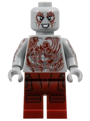 LEGO Drax - Dark Red Tattoos minifigure